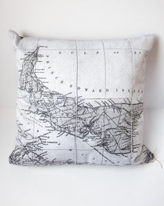 PEI Antique Map Pillow